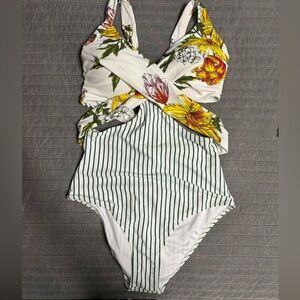 Swimsuit with cutouts